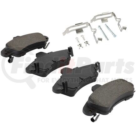 MPA Electrical 1003-0899AM Quality-Built Black Series Semi-Metallic Brake Pads w/ Hardware