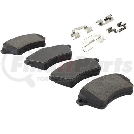 MPA Electrical 1003-0926M Quality-Built Black Series Semi-Metallic Brake Pads w/ Hardware