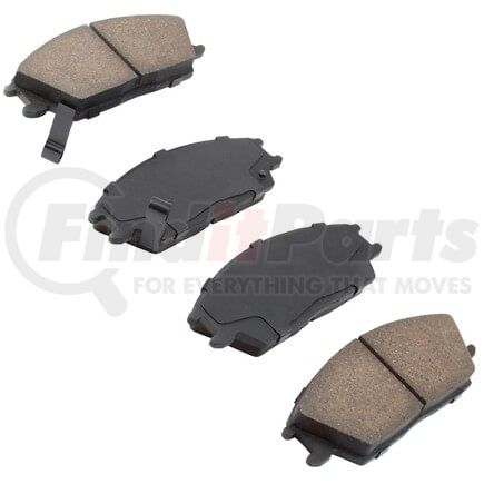 MPA Electrical 1000-0440C Quality-Built Disc Brake Pad Set - Ceramic