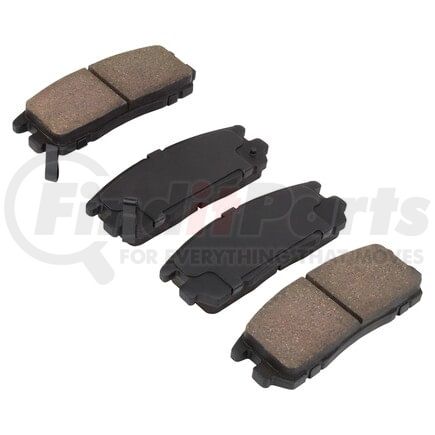 MPA Electrical 1000-0580C Quality-Built Disc Brake Pad Set - Ceramic