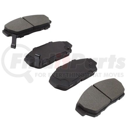 MPA Electrical 1000-0617M Quality-Built Disc Brake Pad Set - Semi-Metallic