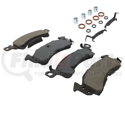 MPA Electrical 1001-0052C Quality-Built Disc Brake Pad, Premium, Ceramic, with Hardware