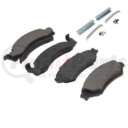 MPA Electrical 1001-0050M Quality-Built Premium Semi-Metallic Brake Pads w/ Hardware