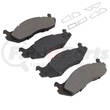 MPA Electrical 1001-0203M Quality-Built Premium Semi-Metallic Brake Pads w/ Hardware