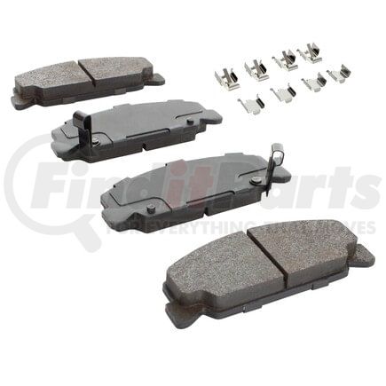 MPA Electrical 1001-0273C Quality-Built Disc Brake Pad, Premium, Ceramic, with Hardware