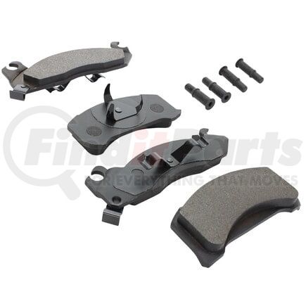 MPA Electrical 1001-0310M Quality-Built Premium Semi-Metallic Brake Pads w/ Hardware
