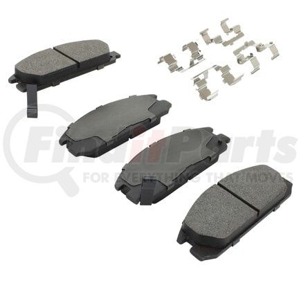 MPA Electrical 1001-0334M Quality-Built Premium Semi-Metallic Brake Pads w/ Hardware