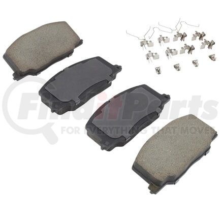 MPA Electrical 1001-0356C Quality-Built Premium Ceramic Brake Pads w/ Hardware