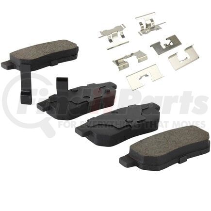 MPA Electrical 1001-0374AC Quality-Built Premium Ceramic Brake Pads w/ Hardware