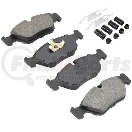 MPA Electrical 1001-0395M Quality-Built Premium Semi-Metallic Brake Pads w/ Hardware