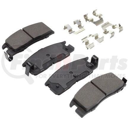 MPA Electrical 1001-0398M Quality-Built Premium Semi-Metallic Brake Pads w/ Hardware