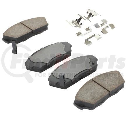 MPA Electrical 1001-0409M Quality-Built Premium Semi-Metallic Brake Pads w/ Hardware
