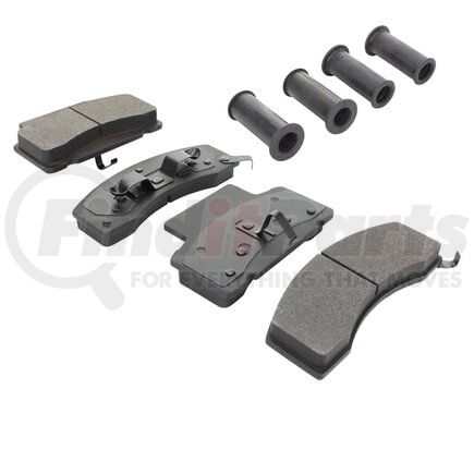 MPA Electrical 1001-0459M Quality-Built Premium Disc Brake Pad Set - Semi-Metallic, with Hardware