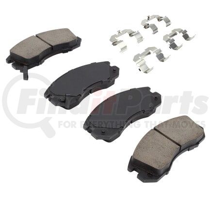 MPA Electrical 1001-0470C Quality-Built Disc Brake Pad, Premium, Ceramic, with Hardware