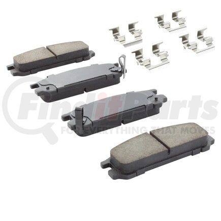 MPA Electrical 1001-0471M Quality-Built Premium Semi-Metallic Brake Pads w/ Hardware