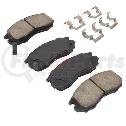 MPA Electrical 1001-0484C Quality-Built Premium Ceramic Brake Pads w/ Hardware
