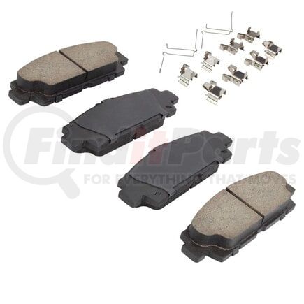 MPA Electrical 1001-0488M Quality-Built Premium Semi-Metallic Brake Pads w/ Hardware