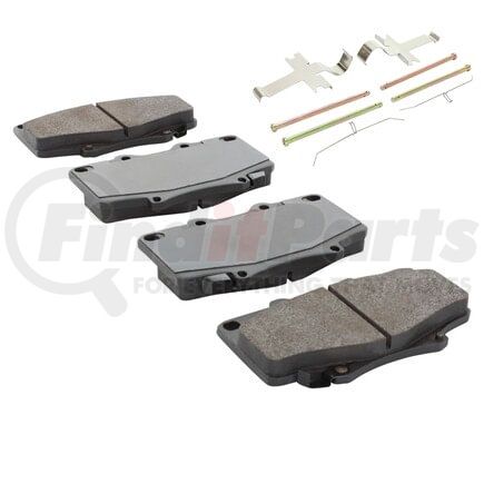 MPA Electrical 1001-0502C Quality-Built Disc Brake Pad, Premium, Ceramic, with Hardware