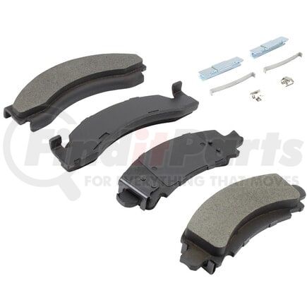 MPA Electrical 1001-0543M Quality-Built Premium Semi-Metallic Brake Pads w/ Hardware