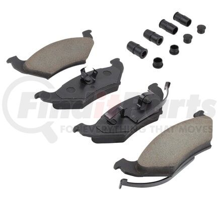 MPA Electrical 1001-0544M Quality-Built Premium Semi-Metallic Brake Pads w/ Hardware