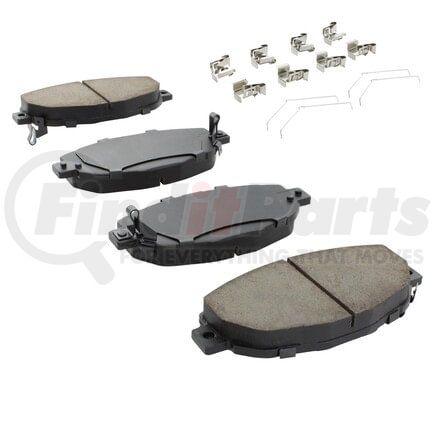 MPA Electrical 1001-0571C Quality-Built Premium Ceramic Brake Pads w/ Hardware
