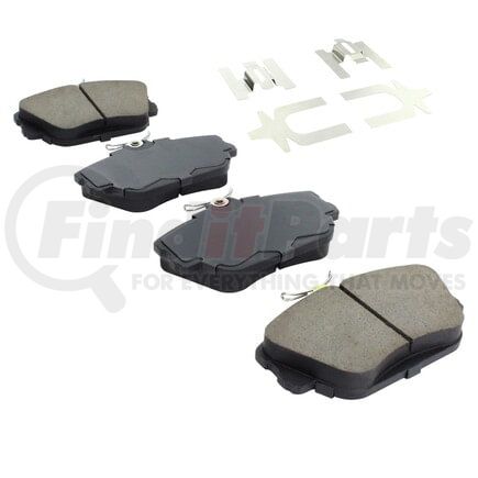 MPA Electrical 1001-0598C Quality-Built Premium Ceramic Brake Pads w/ Hardware