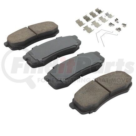 MPA Electrical 1001-0606C Quality-Built Premium Ceramic Brake Pads w/ Hardware