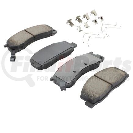 MPA Electrical 1001-0615M Quality-Built Premium Semi-Metallic Brake Pads w/ Hardware