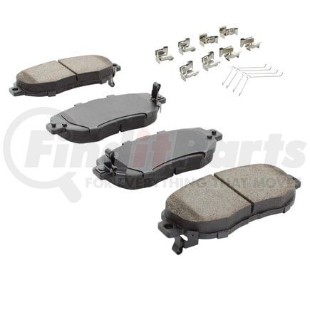 MPA Electrical 1001-0619M Quality-Built Premium Semi-Metallic Brake Pads w/ Hardware