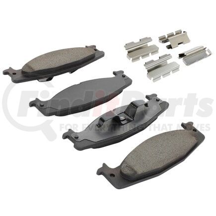 MPA Electrical 1001-0632C Quality-Built Disc Brake Pad, Premium, Ceramic, with Hardware