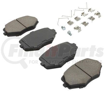 MPA Electrical 1001-0635C Quality-Built Disc Brake Pad, Premium, Ceramic, with Hardware