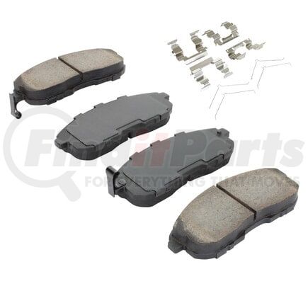 MPA Electrical 1001-0653M Quality-Built Premium Semi-Metallic Brake Pads w/ Hardware