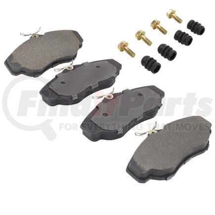 MPA Electrical 1001-0676C Quality-Built Premium Ceramic Brake Pads w/ Hardware