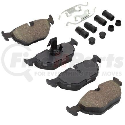 MPA Electrical 1001-0692AM Quality-Built Premium Disc Brake Pad Set - Semi-Metallic, with Hardware