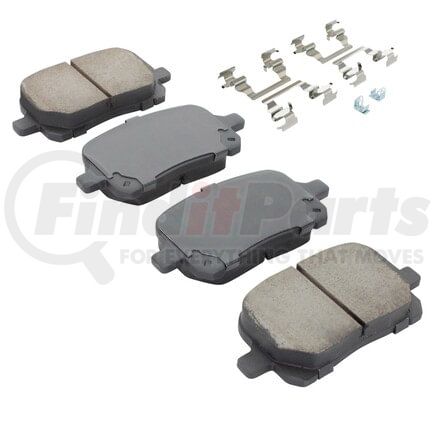 MPA Electrical 1001-0707M Quality-Built Premium Semi-Metallic Brake Pads w/ Hardware