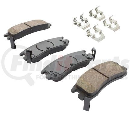 MPA Electrical 1001-0714C Quality-Built Disc Brake Pad, Premium, Ceramic, with Hardware