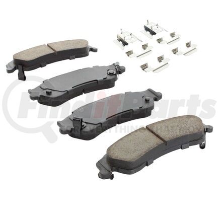 MPA Electrical 1001-0729C Quality-Built Disc Brake Pad, Premium, Ceramic, with Hardware