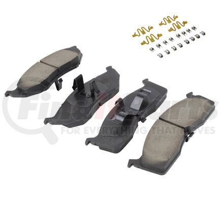 MPA Electrical 1001-0730M Quality-Built Premium Semi-Metallic Brake Pads w/ Hardware