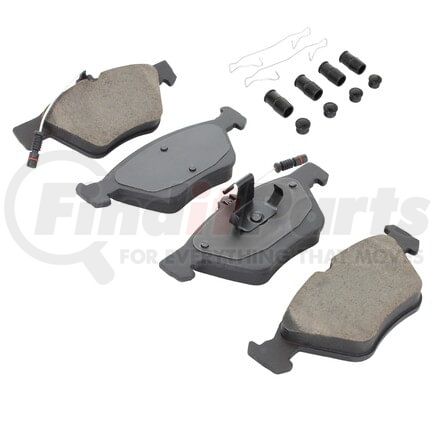 MPA Electrical 1001-0740M Quality-Built Premium Disc Brake Pad Set - Semi-Metallic, with Hardware