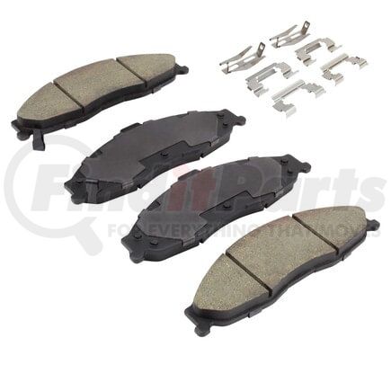 MPA Electrical 1001-0749M Quality-Built Premium Semi-Metallic Brake Pads w/ Hardware