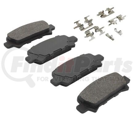 MPA Electrical 1001-0770C Quality-Built Disc Brake Pad, Premium, Ceramic, with Hardware