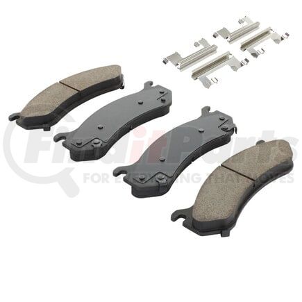 MPA Electrical 1001-0785M Quality-Built Premium Semi-Metallic Brake Pads w/ Hardware