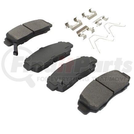 MPA Electrical 1001-0787M Quality-Built Premium Semi-Metallic Brake Pads w/ Hardware