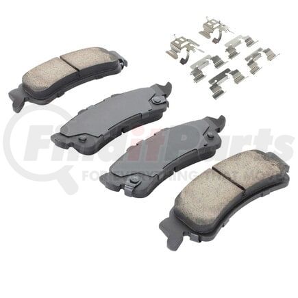 MPA Electrical 1001-0792C Quality-Built Disc Brake Pad, Premium, Ceramic, with Hardware
