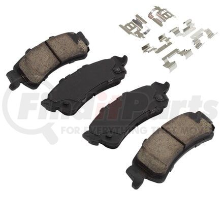 MPA Electrical 1001-0792M Quality-Built Premium Semi-Metallic Brake Pads w/ Hardware