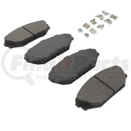 MPA Electrical 1001-0793M Quality-Built Premium Semi-Metallic Brake Pads w/ Hardware