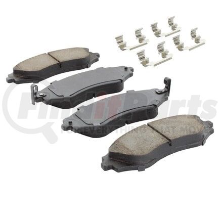 MPA Electrical 1001-0797M Quality-Built Premium Semi-Metallic Brake Pads w/ Hardware