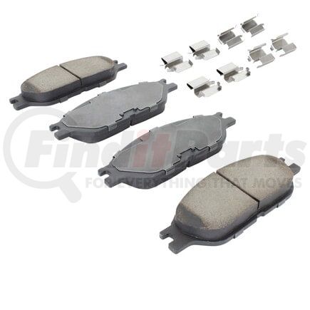 MPA Electrical 1001-0803M Quality-Built Premium Semi-Metallic Brake Pads w/ Hardware