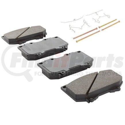 MPA Electrical 1001-0812M Quality-Built Premium Semi-Metallic Brake Pads w/ Hardware
