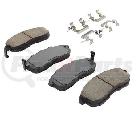 MPA Electrical 1001-0815M Quality-Built Premium Semi-Metallic Brake Pads w/ Hardware